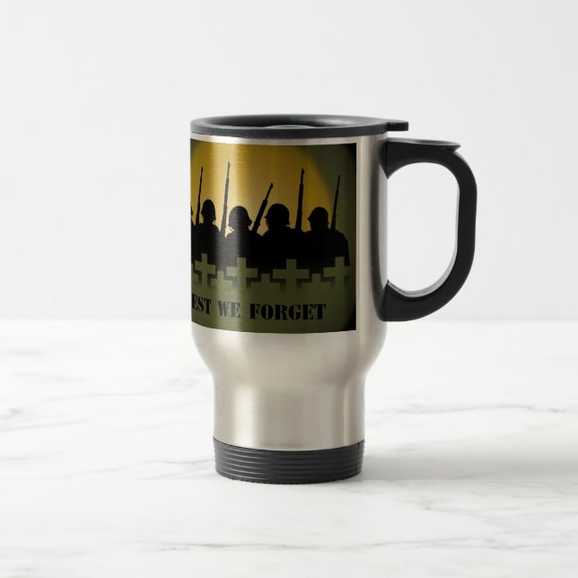Caneca de viagem de Homenagem Militar para Não Esq (Direita)