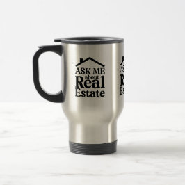 Caneca de Viagem de Imóveis para Me Perguntar