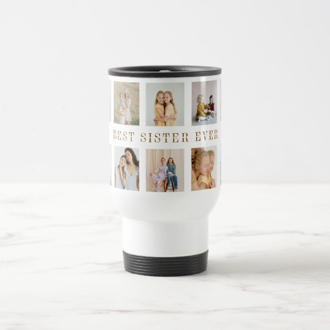 Caneca de viagem de Irmãs Personalizadas | Fotos p (Centro)