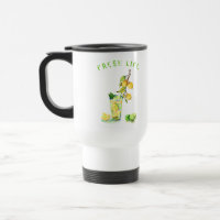 Caneca de viagem de limonada fresca legal com suco