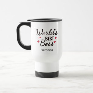 Caneca de viagem de Melhor Chefe do Mundo Personal