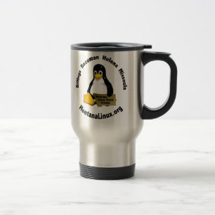 Caneca de viagem de Montana Linux.org