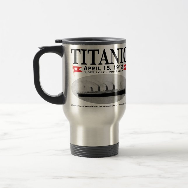 Caneca de viagem de nave fantasma Titanic (Esquerda)