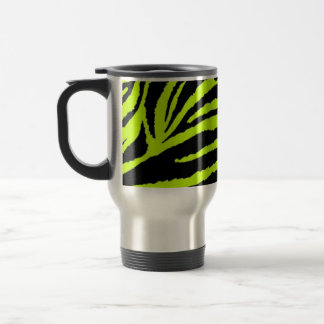 Caneca de viagem de néon da zebra