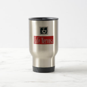 Caneca de viagem de Nervosa do café