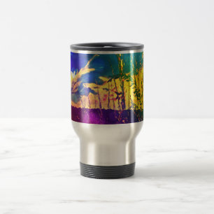 Caneca de viagem de Paisagem Rural do Arco-íris