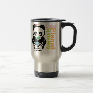 Caneca de viagem de Panda® do amor