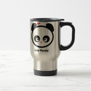 Caneca de viagem de Panda® do amor