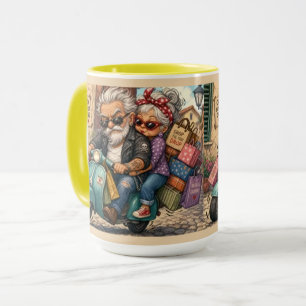 Caneca de Viagem de Patinete de Aventura de Casal