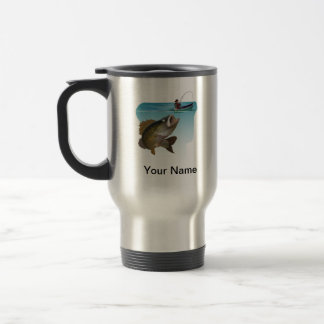 caneca de viagem De Pesca Da Boca-Larga