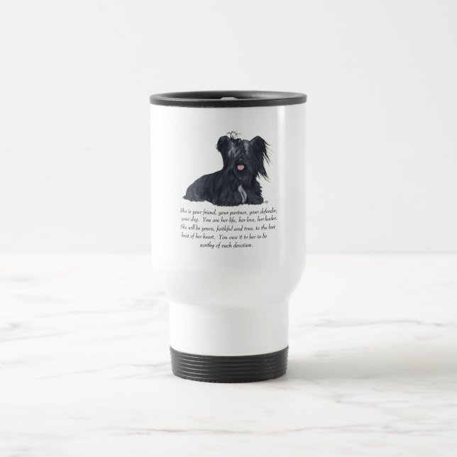 Caneca de Viagem de Recordação FEMEA Skye Terrier (Centro)