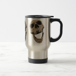 Caneca de viagem de riso do crânio