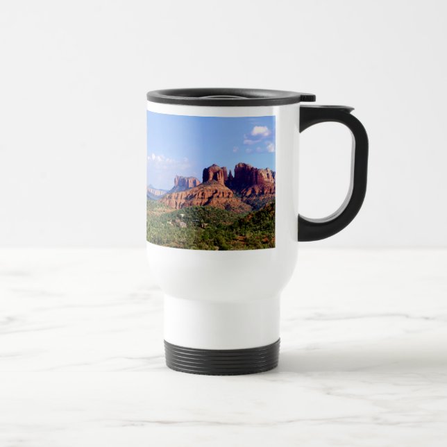 Caneca de viagem de Sedona do céu do vale da (Direita)