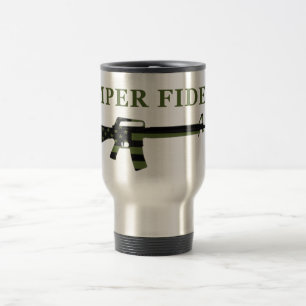 Caneca de viagem de Semper Fidelis M16 Subdued