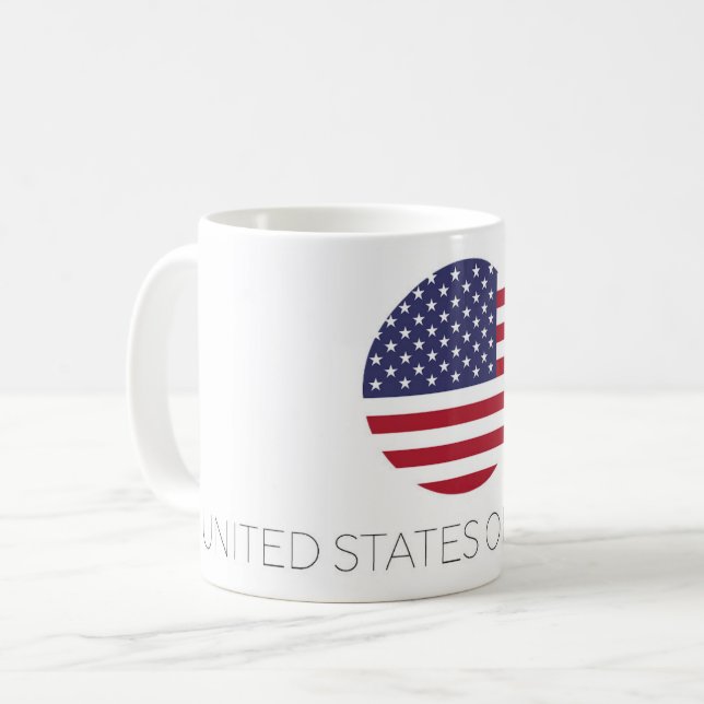 Caneca de viagem de Sinalizador dos Estados Unidos (Frente Esquerda)