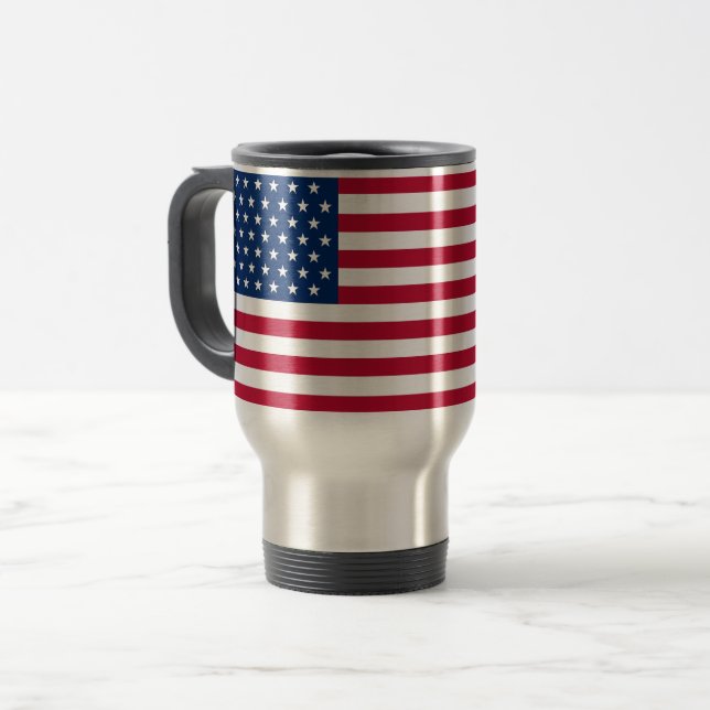 Caneca de viagem de Sinalizador Usa (Frente Esquerda)