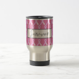 Caneca de viagem de Sobrevivência do Câncer da Mam