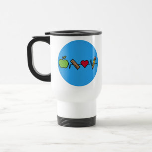 Caneca de viagem de vida do professor - Design de