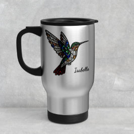 Caneca de Viagem de Vidro Pintado Personalizada co