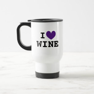 Caneca de viagem de vinho personalizada com ícone 