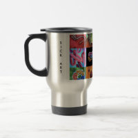 Caneca de viagem de Vírus de Aço Inoxidável de 15