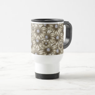 Caneca de Viagem Diamond Flowers