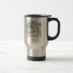 Caneca de Viagem Divertida de Frango Atravessando 