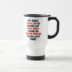 Caneca de Viagem Divertida de Motocross de Moto de