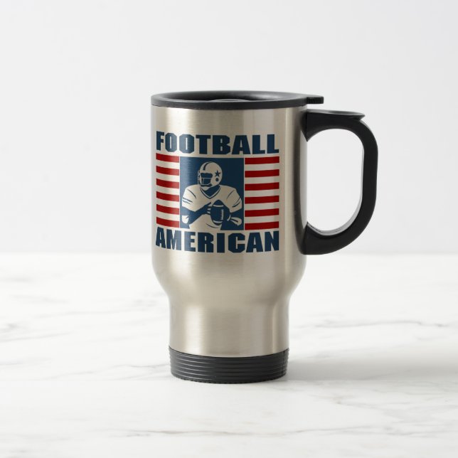 Caneca de viagem do americano do futebol (Direita)