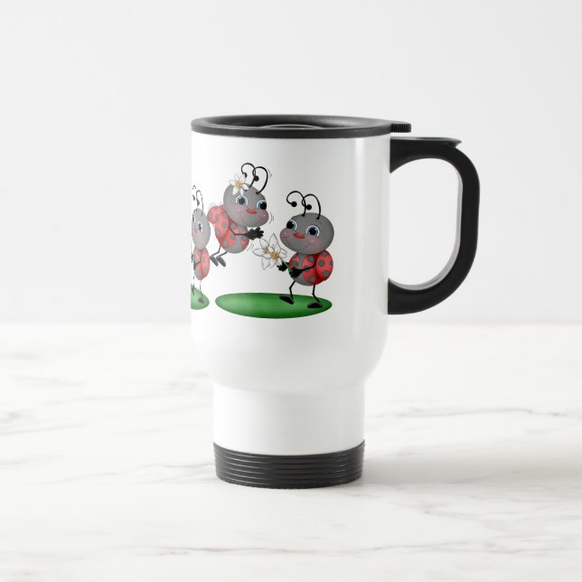 Caneca de viagem do animal do joaninha dos (Direita)