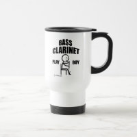 Caneca de viagem do Bass Clarinet Play Boy