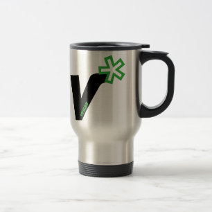 Caneca de viagem do café do Vegan