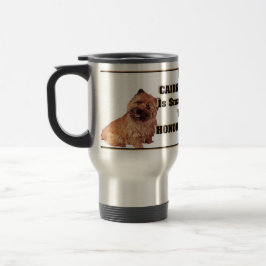 caneca de viagem do Cairn terrier