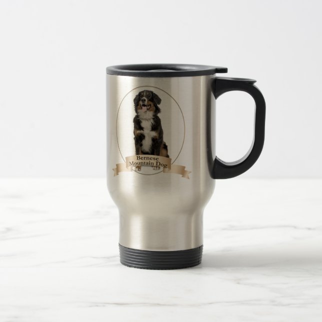 Caneca de viagem do cão de Bernese Mt. (Direita)