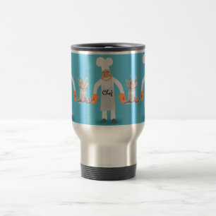 caneca de viagem do cozinheiro chefe
