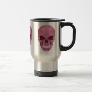 Caneca de viagem do crânio da Camuflagem Rosa
