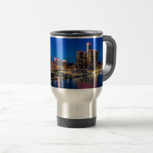 Caneca de viagem do crepúsculo de Detroit