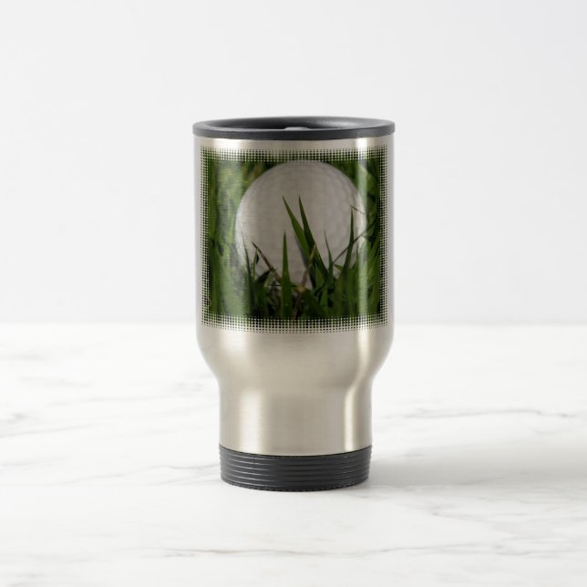 Caneca de viagem do design da bola de golfe (Centro)