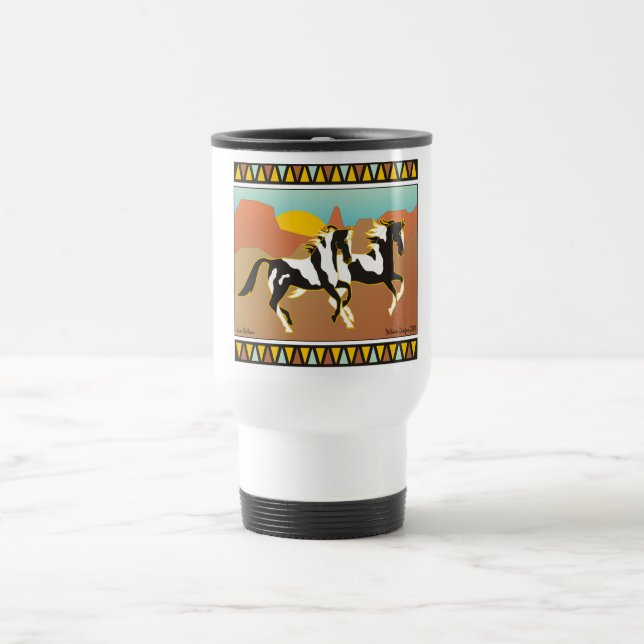 Caneca de viagem do Equestrian do espírito do (Centro)