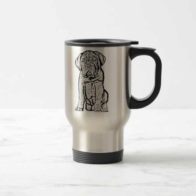 Caneca de viagem do filhote de cachorro de Dogue (Direita)