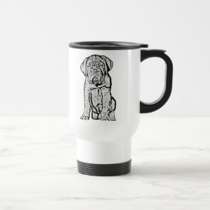 Caneca de viagem do filhote de cachorro de Dogue