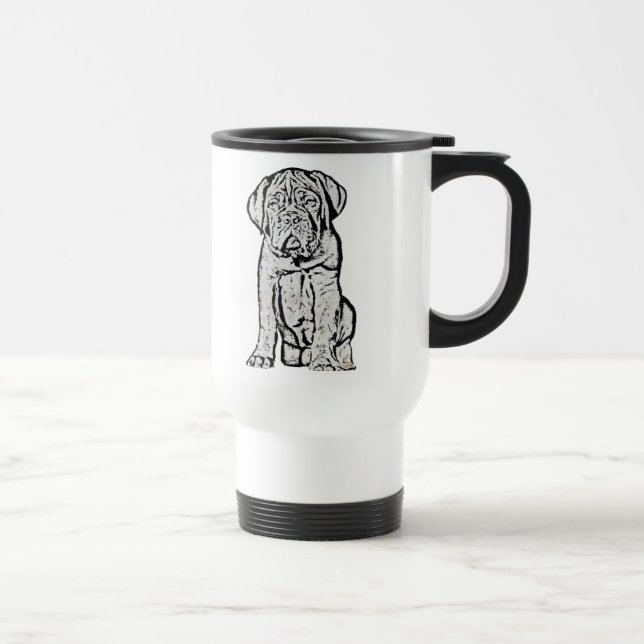 Caneca de viagem do filhote de cachorro de Dogue (Direita)