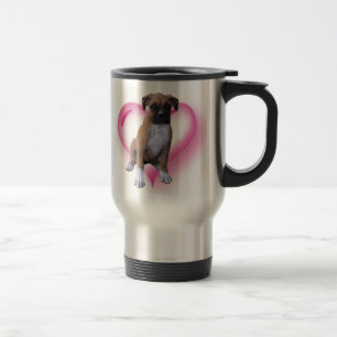 Caneca de viagem do filhote de cachorro do