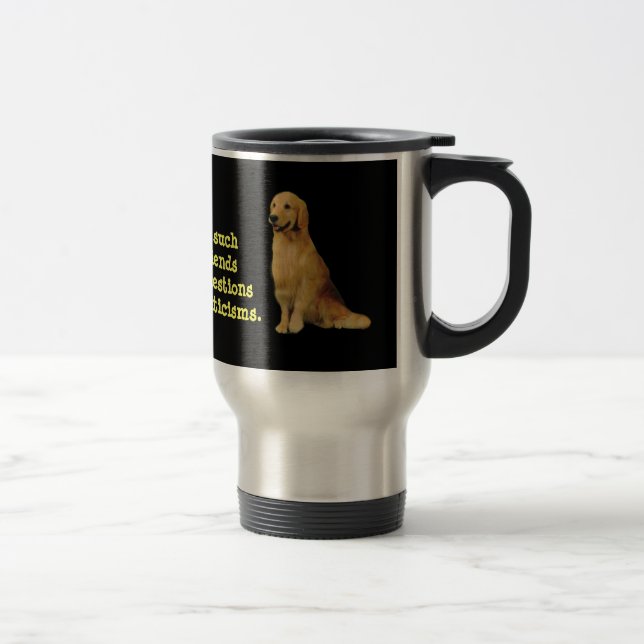 Caneca de viagem do golden retriever (Direita)