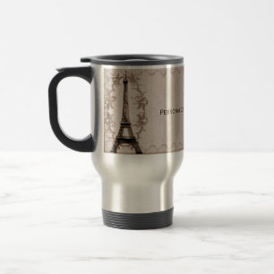Caneca de viagem do Grunge de Latte Paris