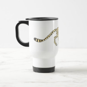 Caneca de viagem do guepardo do Rock'n'roll