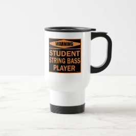 Caneca de viagem do Jogador de Bass de String Estu