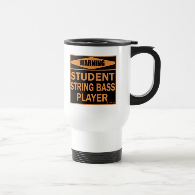 Caneca de viagem do Jogador de Bass de String Estu (Direita)