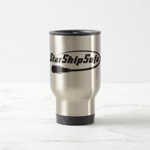 Caneca de viagem do logotipo de Starshipsofa