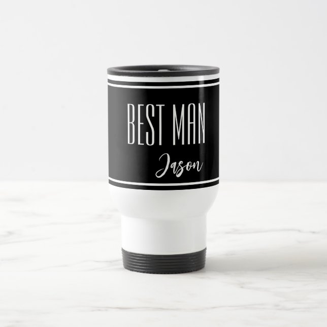 Caneca de viagem do Melhor Homem do Nome Personali (Centro)